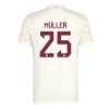 Conjunto (Camiseta+Pantalón Corto) FC Bayern de Múnich Muller 25 Champions League Tercera Equipación 23-24 - Niño